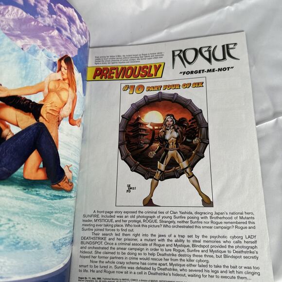 Marvel Comics Rogue #11 July 2005 Book Collector Bagged Boarded Bedard - Picture 6 of 6